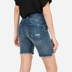 NWT Express Bermuda High Rise Jean Shorts